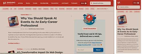 移動優(yōu)先設計示例：Smashing Magazine